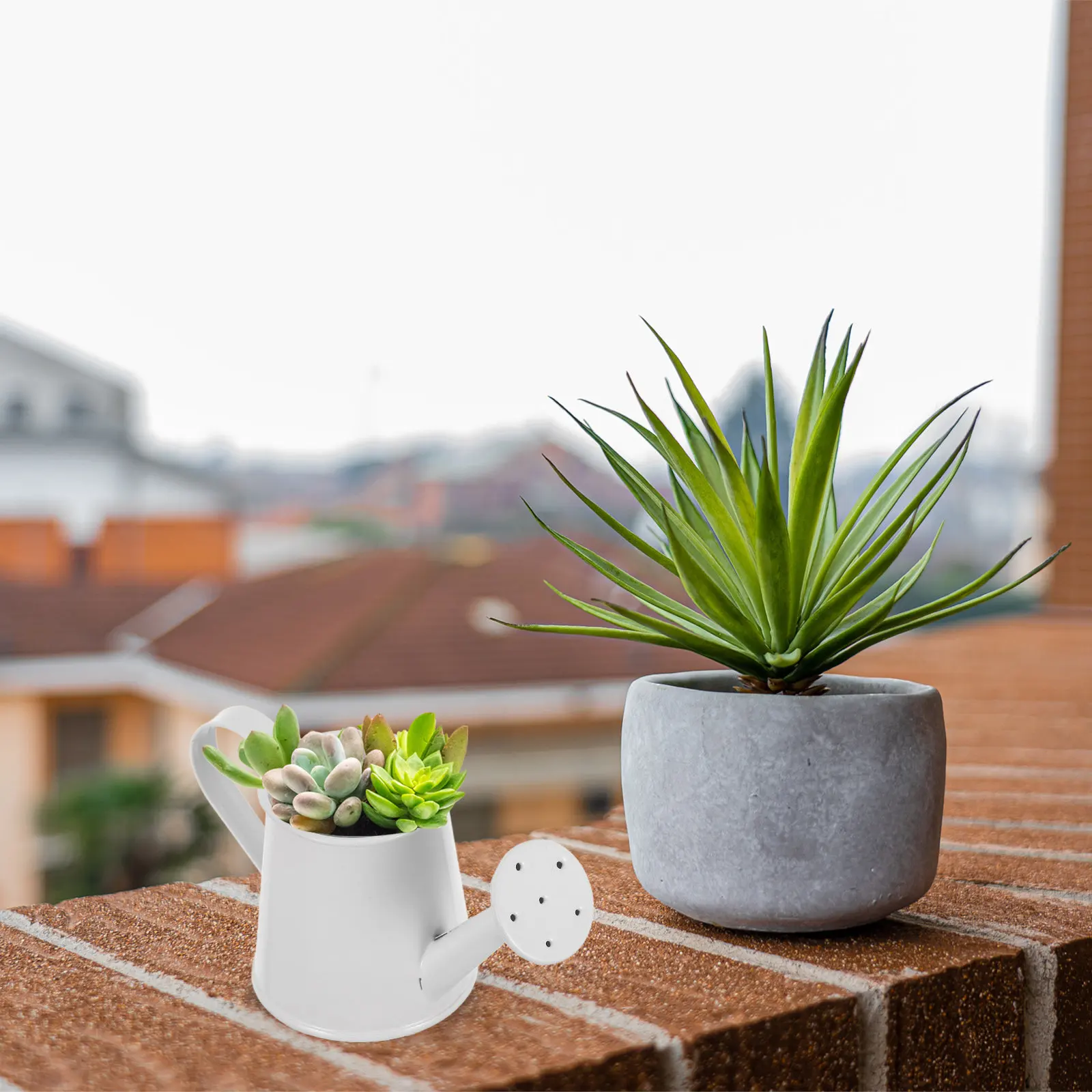 Miniature Watering Can Iron Material for Tiny Succulents Desk Shelf Decor Plant Care Tool Warm Inviting Design Mini Garden Water view 6