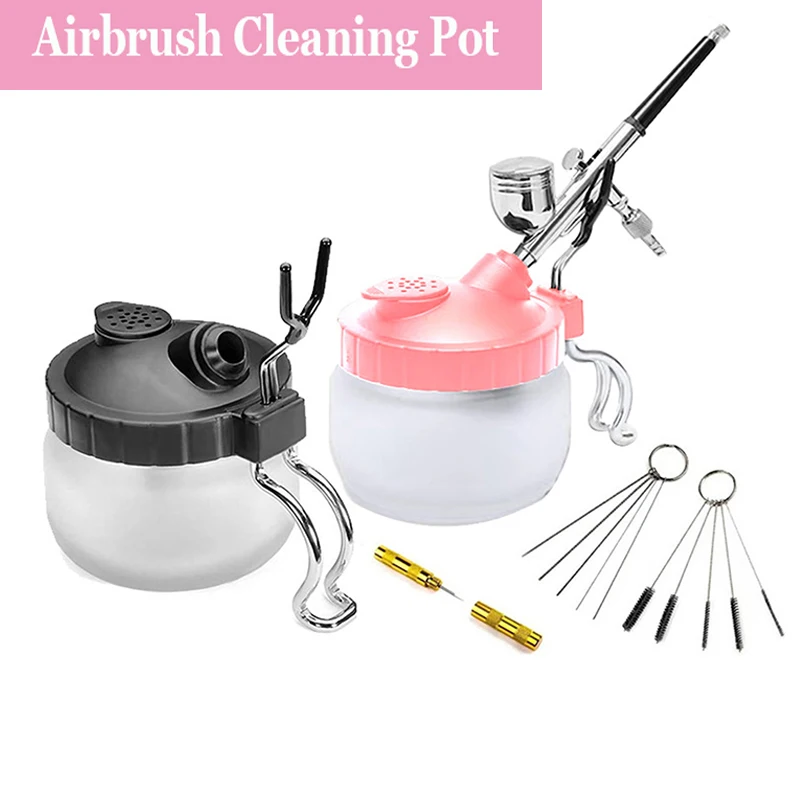 

Станция очистки аэрографа, горшок для сбора мусора и распылителя краски, техническое обслуживание и сольвентное хранилище изменений2025Elarlalarla