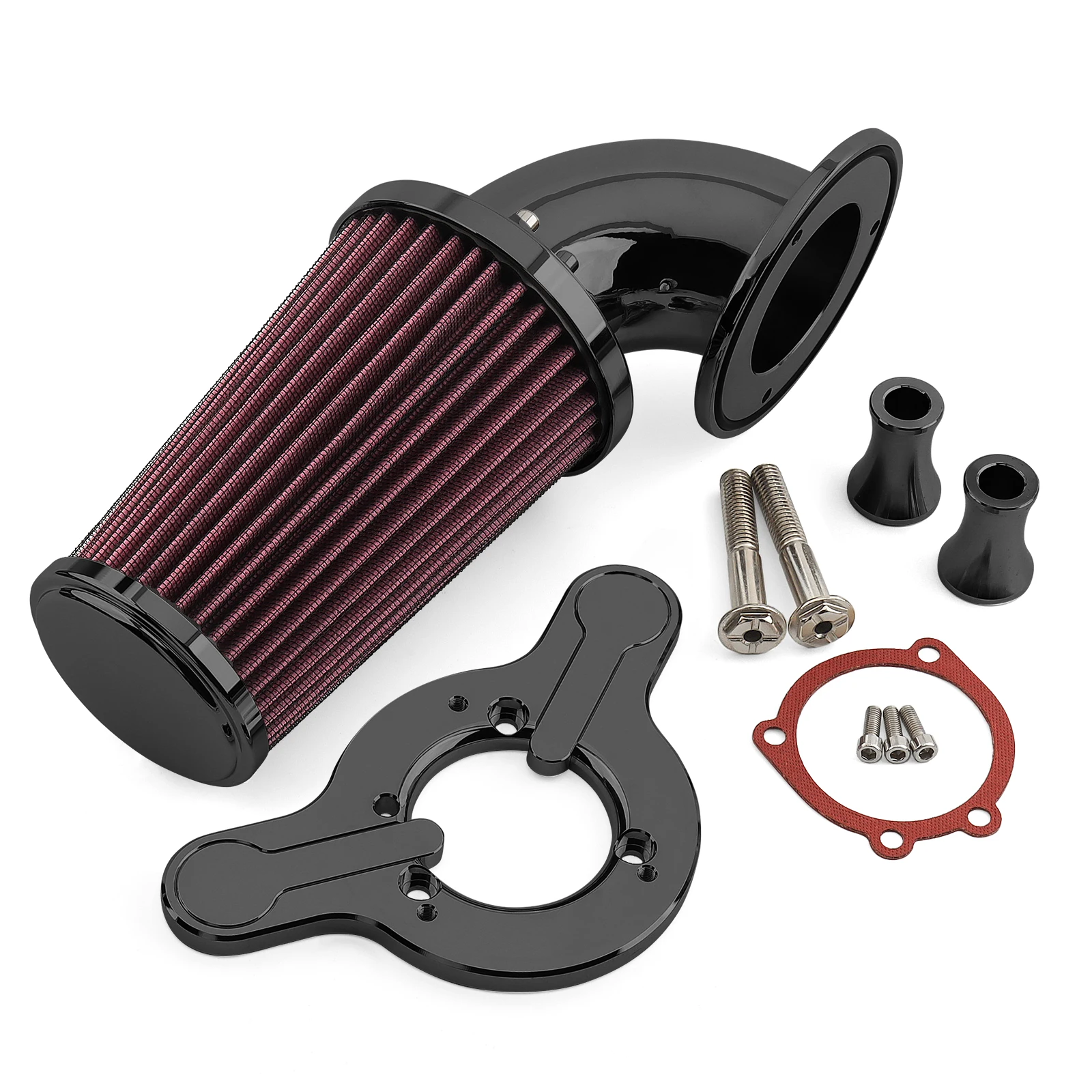 Chrome Air Cleaner Intake Filter For Harley EVO Twin Cam Touring Road Electra Street Glide Road King Softail Fat Boy Dyna/FXR image 3