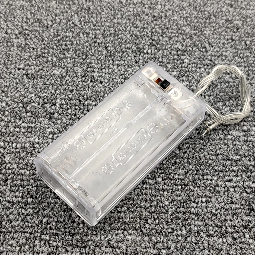 4.5V Transparent Power Bank Cases ABS for AA Battery 2X 3X Battery Holder Batteries Container Battery Storage Boxes Battery Box