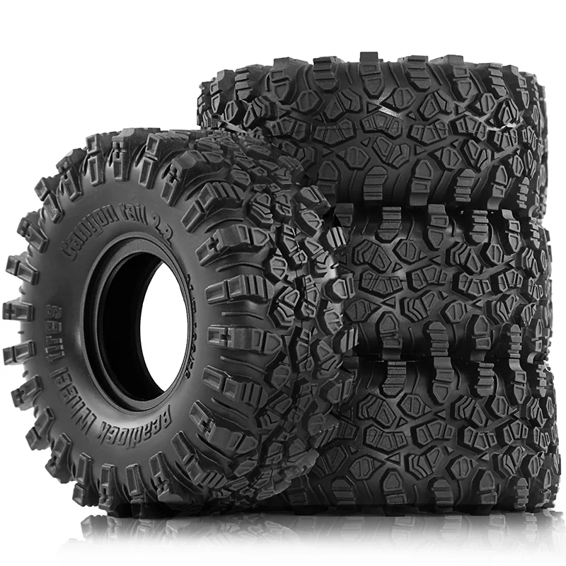 

RC 2.2" Rubber Tires 4Pcs 136x58mm Rock Crawler Tires with Foam Compatible with SCX10 1/10 Axial SCX10 90048 RR10 Wraith RC Car