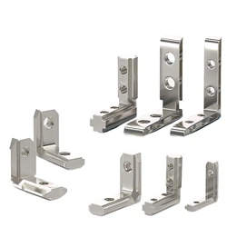 EU 2020 3030 4040 4545 T Slot L-Shape Interior Inside Corner Connector Joint Bracket with Screws for Aluminum Extrusion Profile