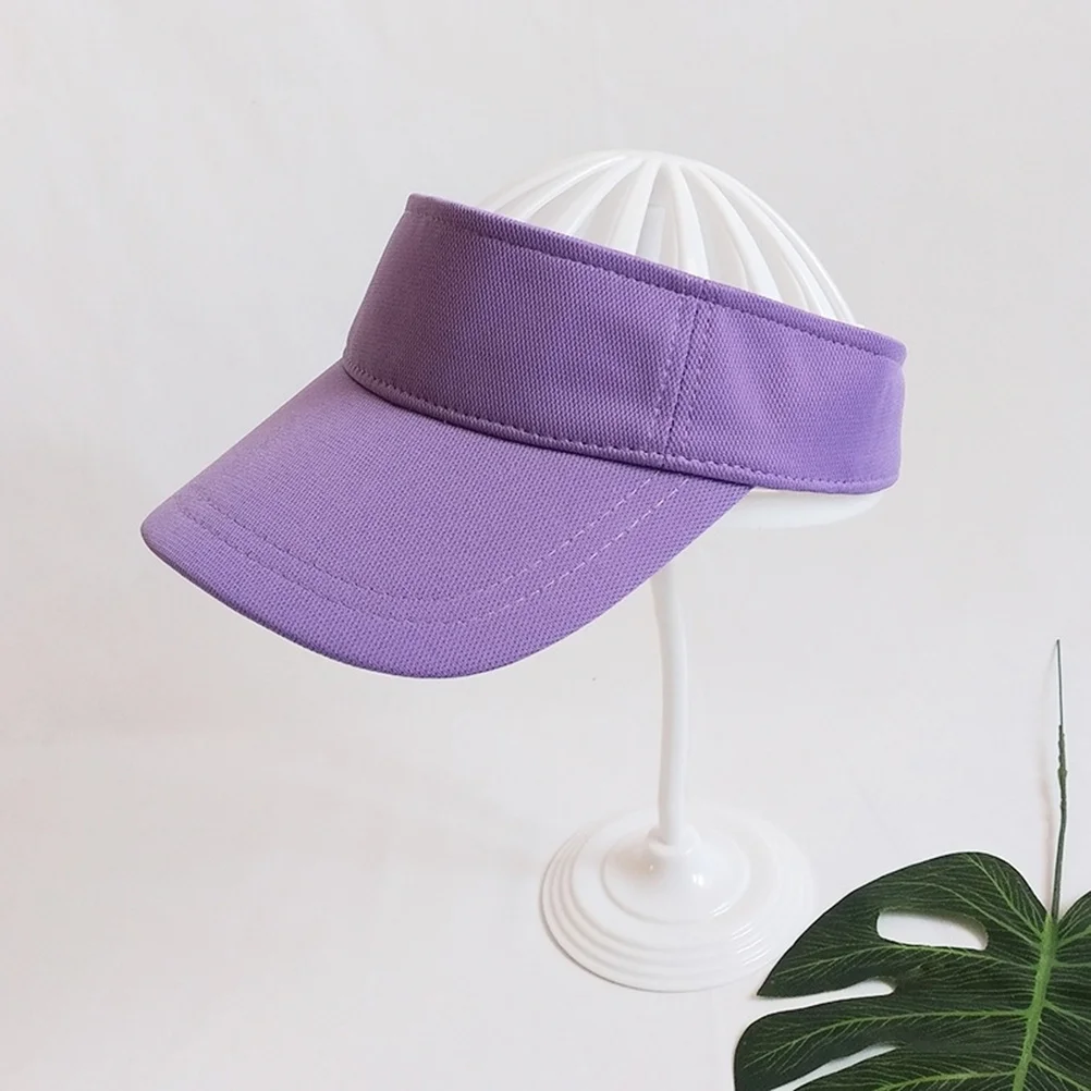 1Pcs Adjustable Lavender Visor Hat Summer Cap Durable Lightweight for Outdoor Sports Hiking Running Beach Visor Hat