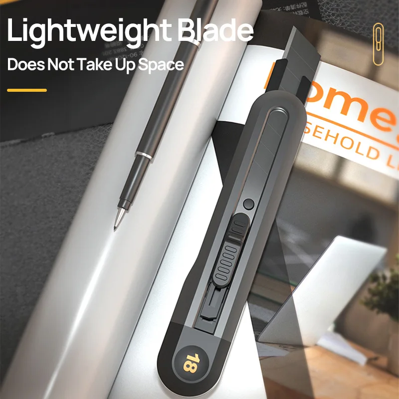 ديلي المفاجئة سكّين متعدّد الاستخدامات صندوق قابل للسحب القواطع 9 مللي متر 18 مللي متر عالية الكربون الصلب شفرات المهنية اللوازم المكتبية القرطاسية #3