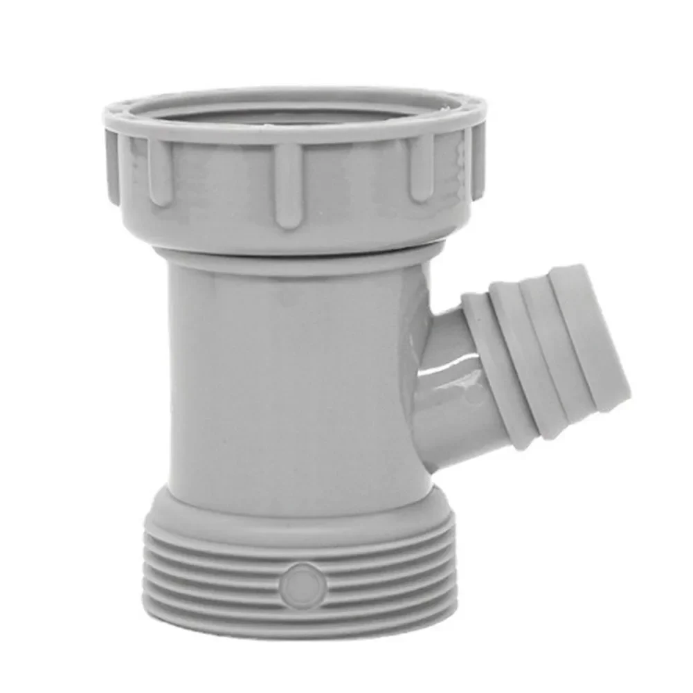 Sink Drain Efficient Plumbing Solution Kitchen Basin Overflow Hole Conversion Joint Drainage Pipe Tee Head Gray Color