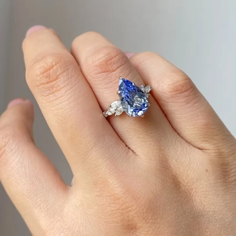 خاتم قلب عتيق مرصع بالزركون للنساء ، سبيكة ، رومانسية ، خطوبة ، مجوهرات ، تخفيضات كبيرة ، جديد