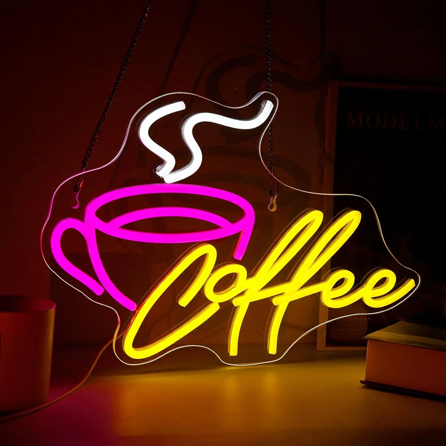 

Coffee Bar Neon Sign, LED Neon Light Wall Decor for Cafe, Bar, Coffee Station, Kitchen, Shop, Aesthetic Art Decor, Party Gift