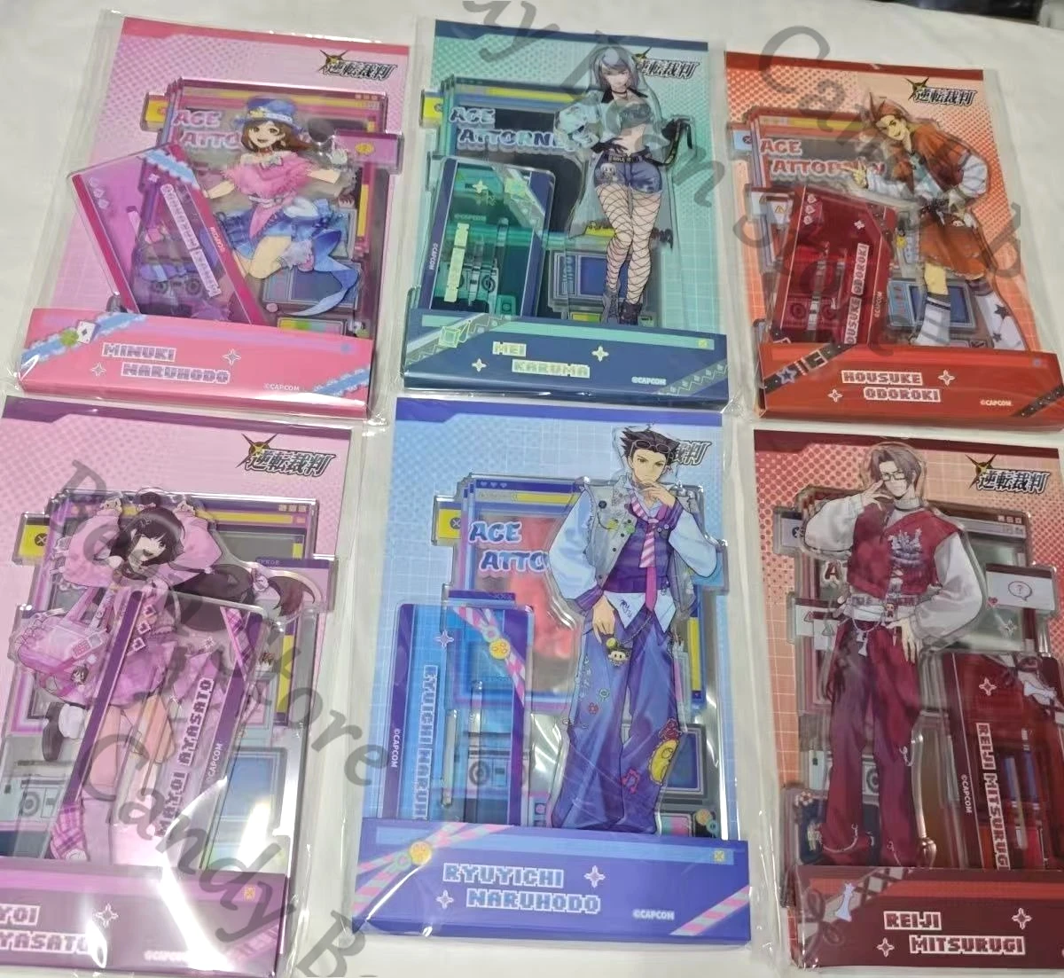 

Оригинальная акриловая фигурка-подставка для косплея по аниме Ace Attorney: Феникс Райт, Майлз Эджворт, Мэй Минуки. Мультяшный стоячий персонаж-подставка. Подарок.