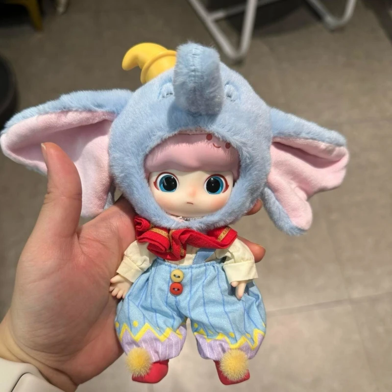 Pop Mart Dimoo X Dumbo Action Figure Bjd Toy Disney Dumbo Bjd Doll Bear Pilot Figure Child Gift