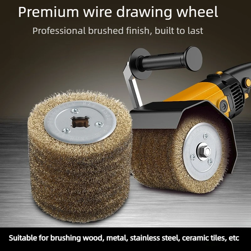 

1PCS: 120 * 100 * 19mm Wire Wheel, Wire Brush, Polishing Wheel, Metal, Wood Polished Surface Treatment Tool, Polishing Wheel