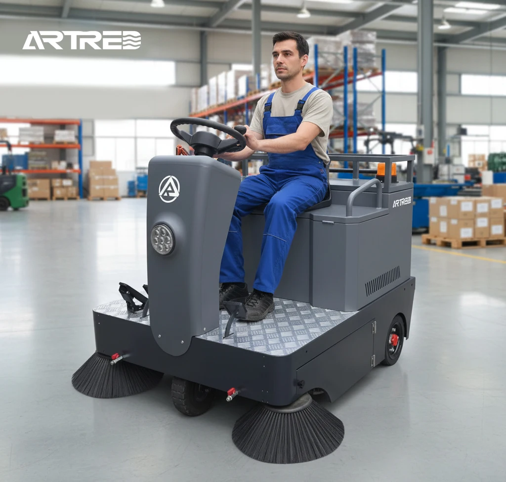 

Professional Electric Driving Floor Sweeper Top Quality Sweeper Machine Rechargeable Ride on Sweeper Other Cleaning Equipment
