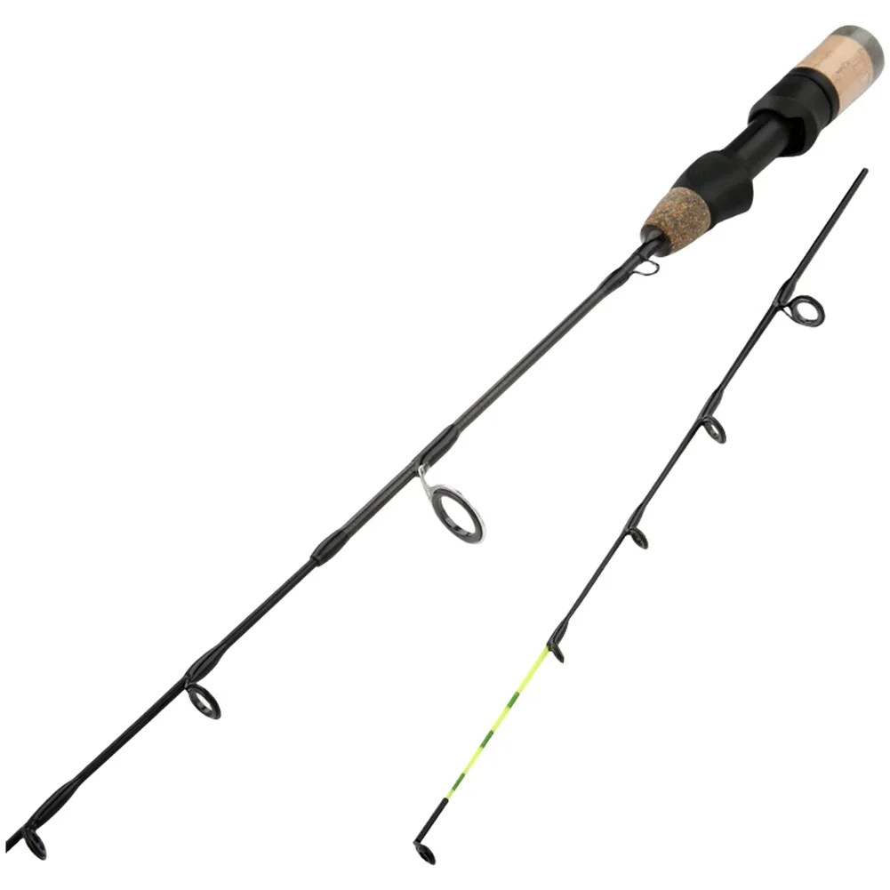 

Carbon Fiber Rod Ice Fishing Rod Winter Fishing Comfortable Ergonomic Grip Enhanced Durability Dual Tip Fishing Rod
