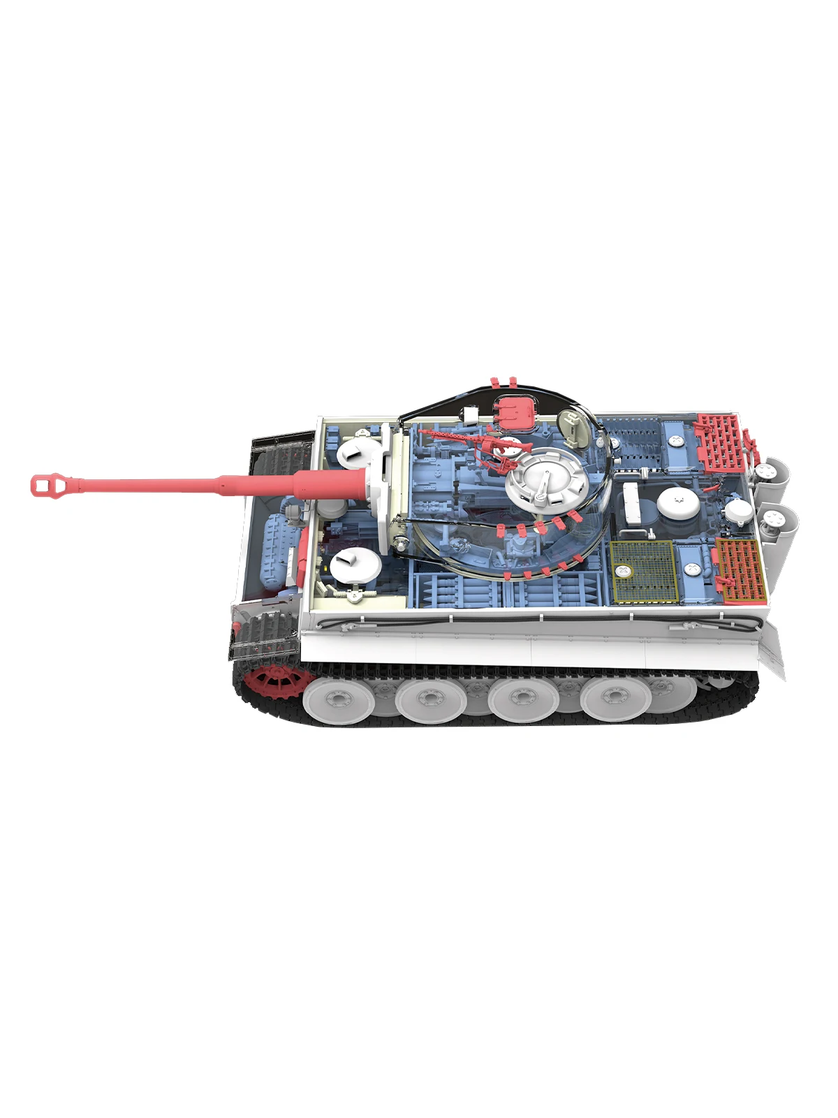 Ryefield-model geassembleerd modelbouwpakket RM-5152 Tiger I Mid-Production Transparant Turret Volledige interieurpakket 1/35