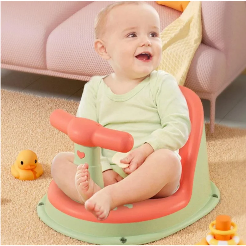 

Baby Tub Seat Bathtub Pad Mat Chair Safety Anti Slip Newborn Infant Baby Care Children Cute Bathing Seat For 6-18 Months