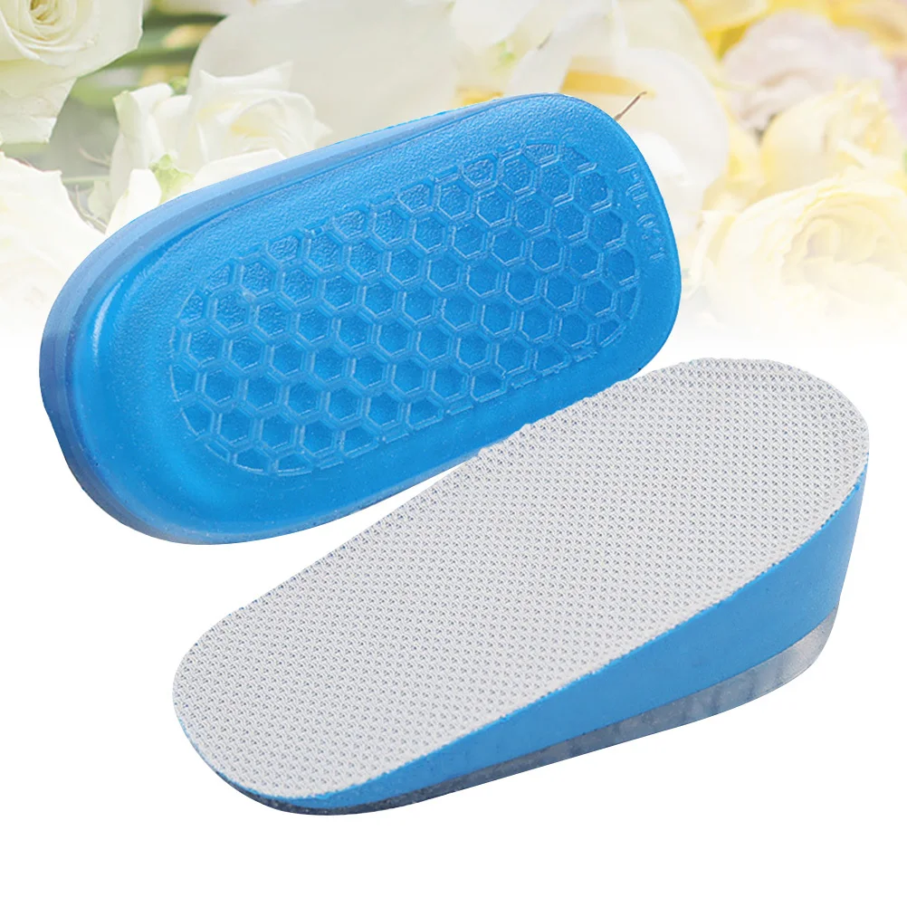 

1Pair 1.5cm Shoe Lift Insoles Made of PU and Gel Non Slip Half Inserts for Extra Height Comfort Size S Shoe Lift