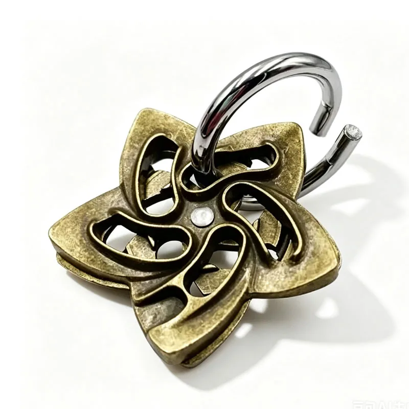 Novelty Gifts Cast Metal Brain Teaser Puzzles Disentanglement Mind Challenge IQ Logic Test Unlock Toys For KIds & Adults