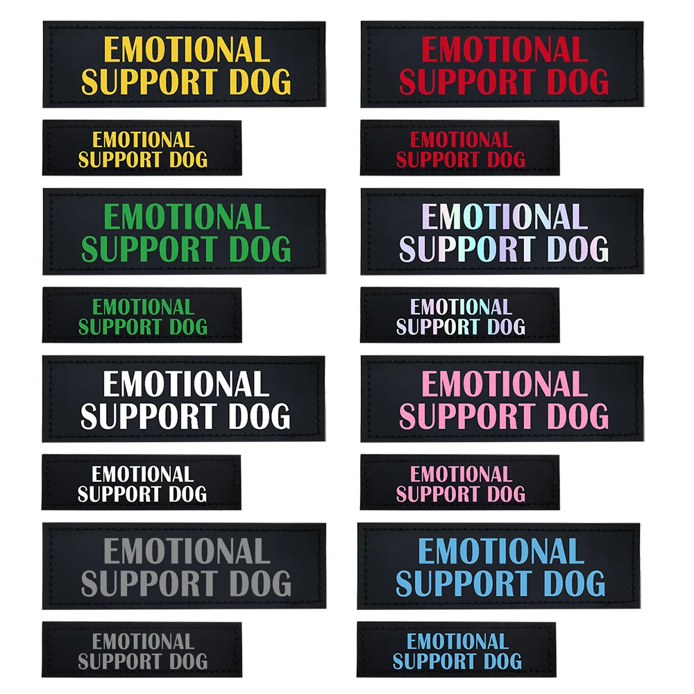 Dog Harness Patches Reflective Print DO NOT PET IN TRAINING SERVICE DOG ASK TO PET EMOTIONAL SUPPORT DOG THERAPY DOG