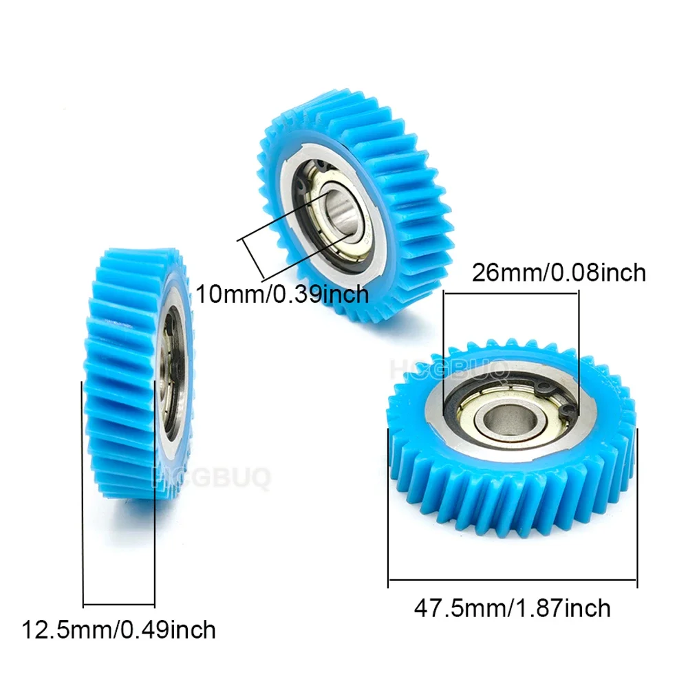 47.5x12.5mm Oblique Planetary Gear 35Teeth Helical Gears with 10mm Bearings Wheel Hub Electric Bike Gear For Bafang E-bike Parts