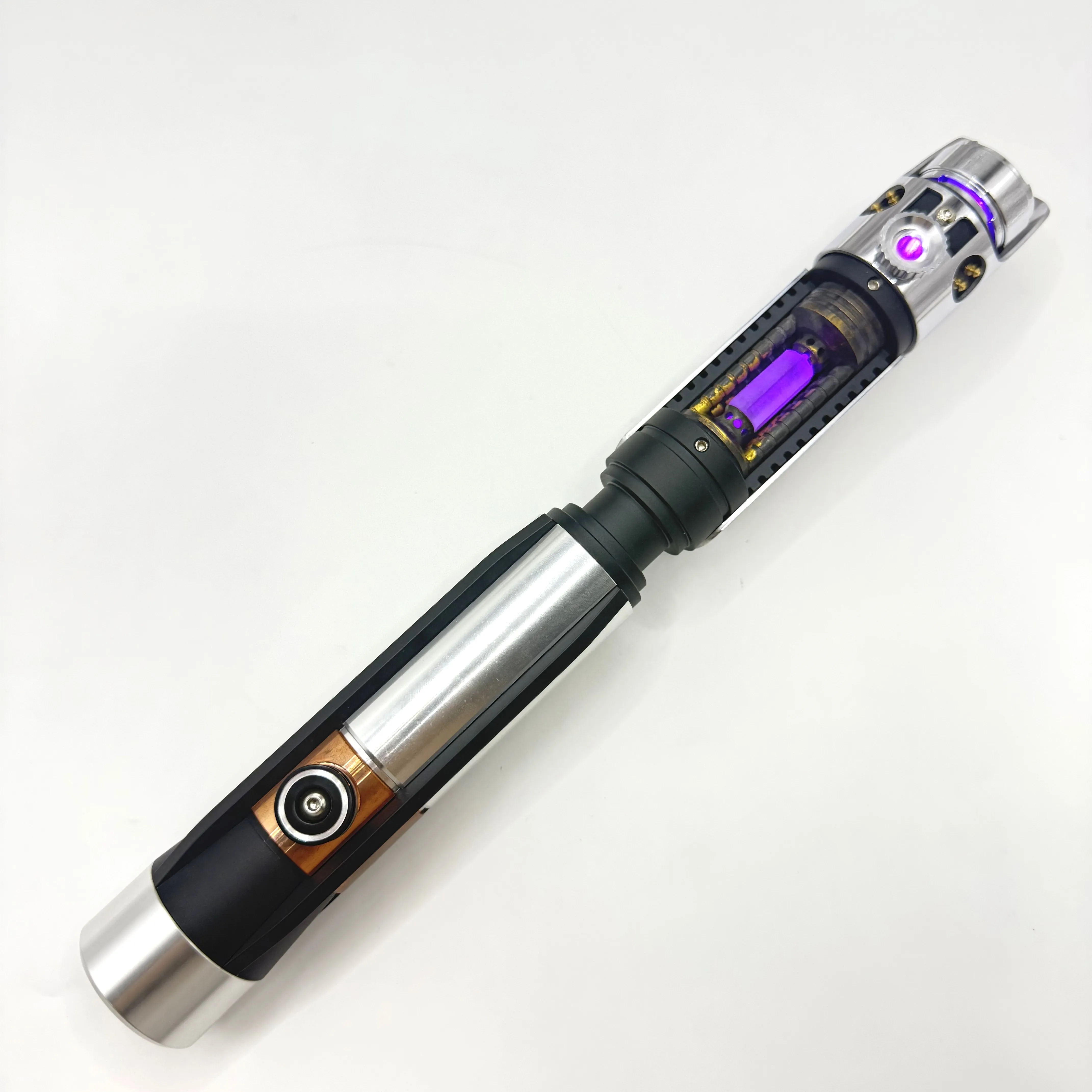 

Starkiller crystal Limited edition Baked blue Saber Proffie v2.2 Heavy Dueling Lightsaber Laser Sword Metal Hilt Smooth Swing
