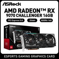 ASROCK AMD Radeon RX9070 CHALLENGER 16GB GDDR6 256Bit Graphics Card Three Fan Desktop Computer Graphics Card Gaming Video Card