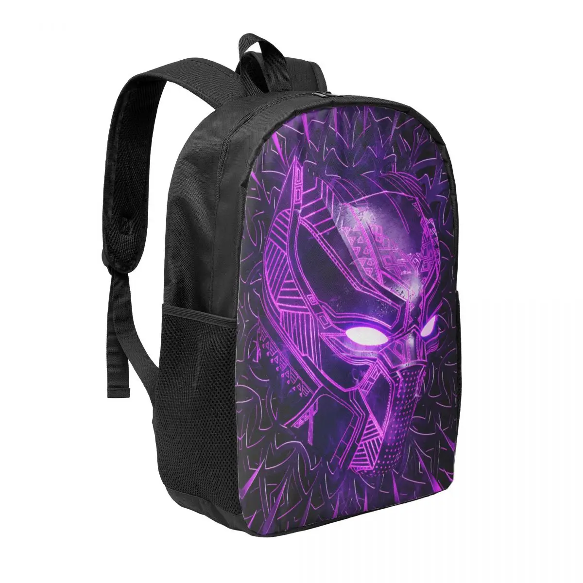 Custom Classics Tribal Black Panther Head Backpack for Men Women Water Resistant School College Bag Print Bookbags