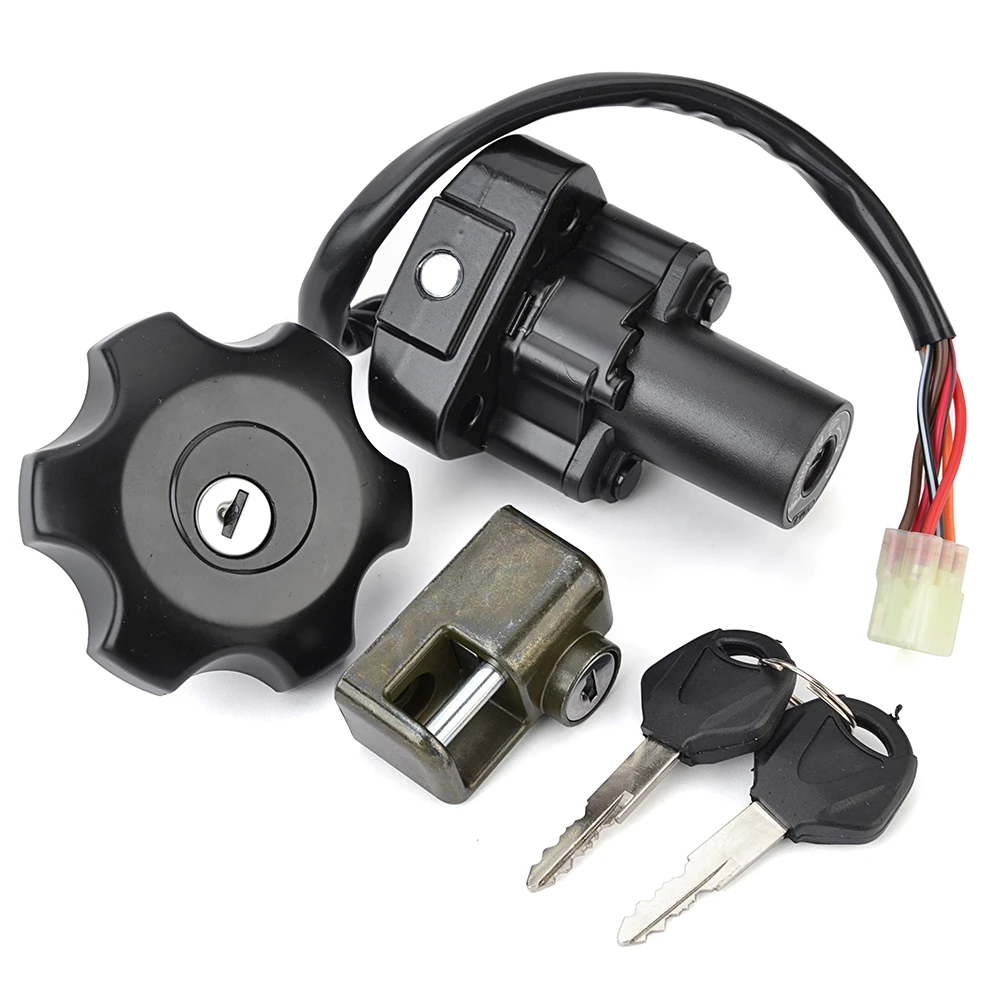 

Ignition Switch Fuel Gas Cap Seat Lock Set for Suzuki DR650 DR650SE 1996-2022 37000-04831 37000-04832