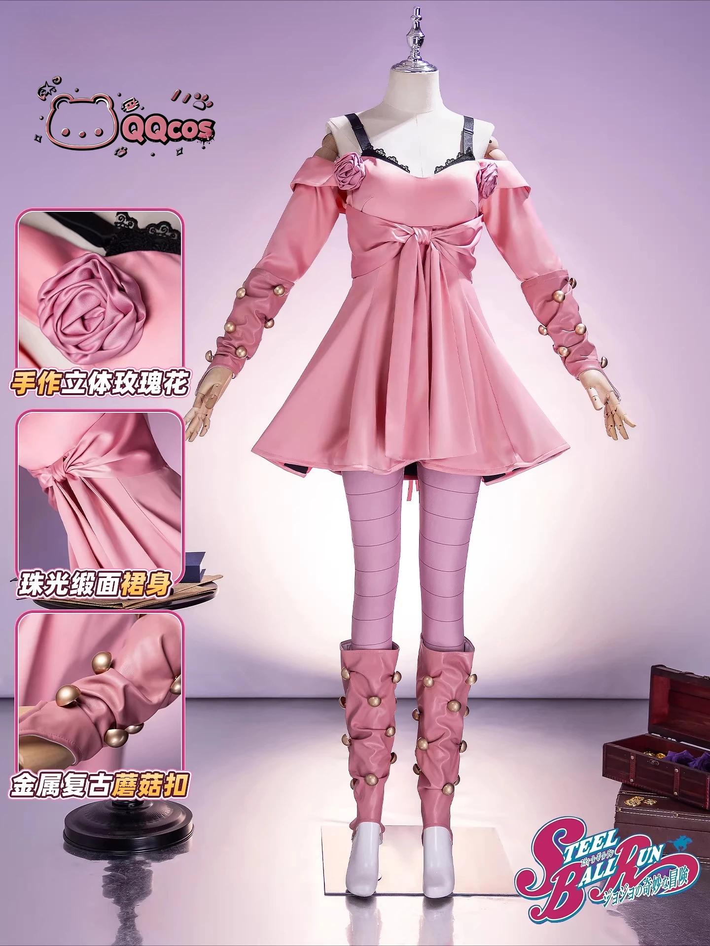 

Костюм для косплея Lucy Steel/Lucy Pendleton из «Невероятных приключений ДжоДжо: Часть 7: Steel Ball Run» высокого качества, карнавальный костюм для вечеринок