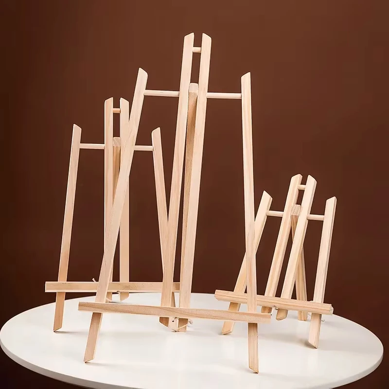 

Portable Wooden Easel Desktop Easel Triangle Easel For Home Display