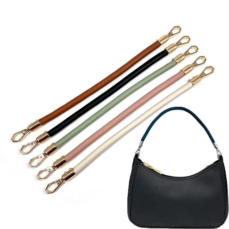 PU Leather Shoulder Bag Strap, DIY Handbag Straps, Substituição Bag Handle, cintos curtos, corda trançada durável, Handles5.4.