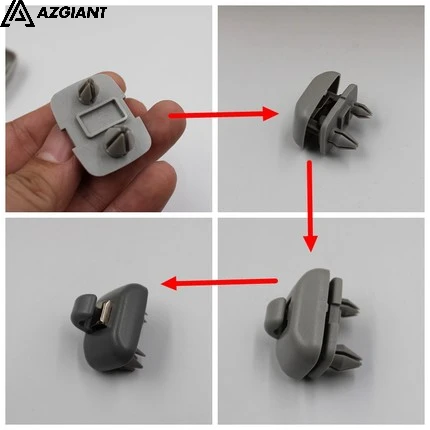 8U0857562A 8E0857563A Interior Sun Visor Hook Clip Bracket and cover hook with Crowbar for AUDI a3a4a5a1S3S3RS5SQ5 TT