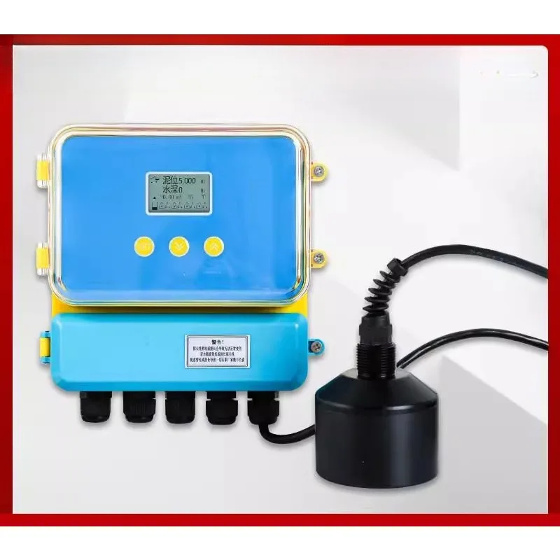 Industrial online ultrasonic sludge level meter, sewage treatment sludge level meter