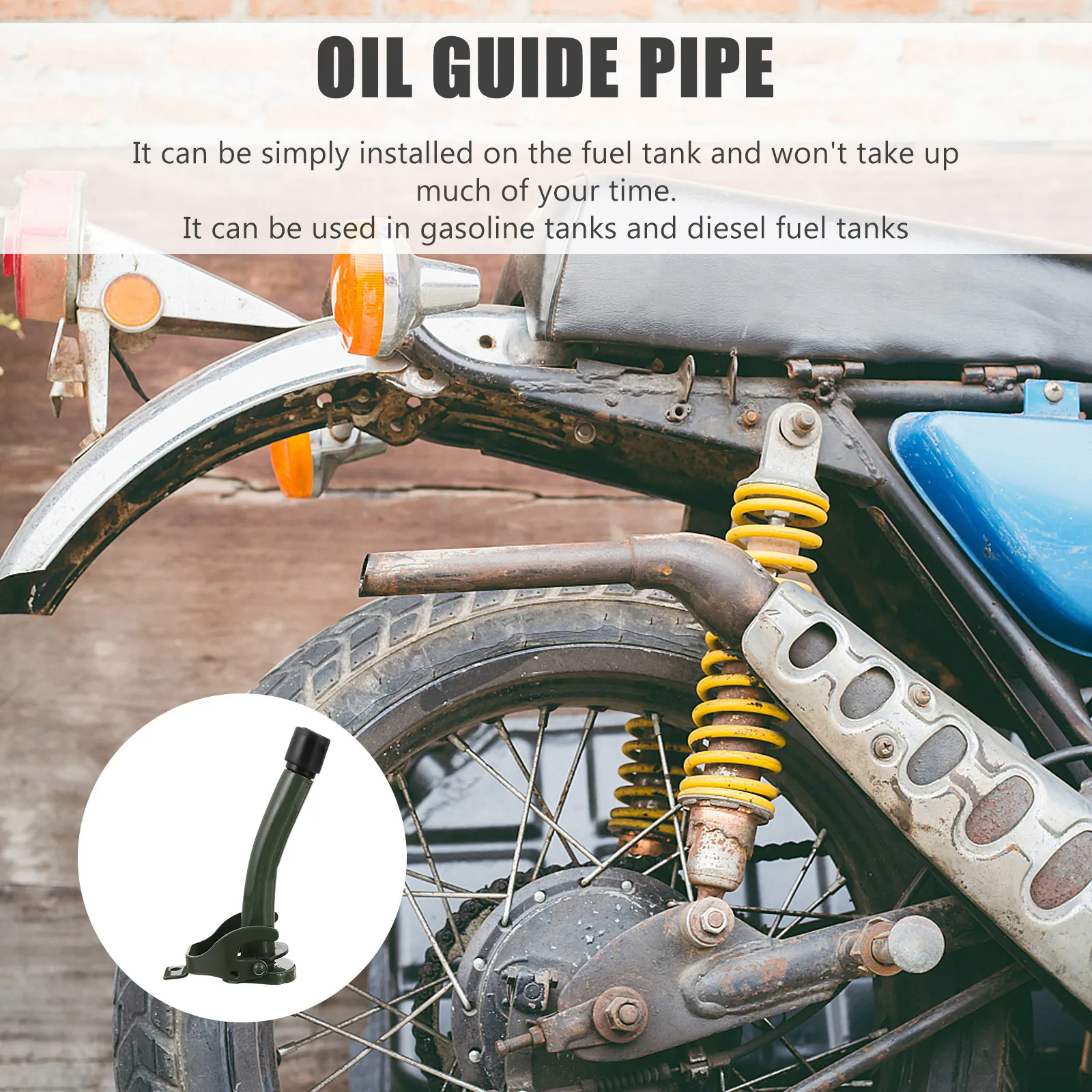 High-Quality Fuel Can Spout for Cans Gas Tank and Diesel Containers Safe Craftsmanship Easy Installation Spout for Gas Can