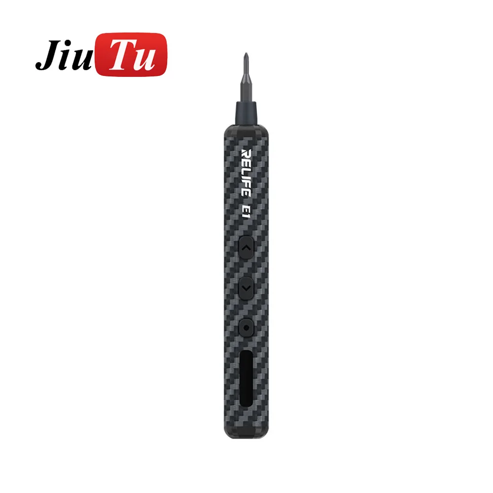 RELIFE E1 5-speed Carbon Fiber Electric Screwdriver Set for Mobile Phone Repair,screw Disassembly and Electric Screwdriver Tools