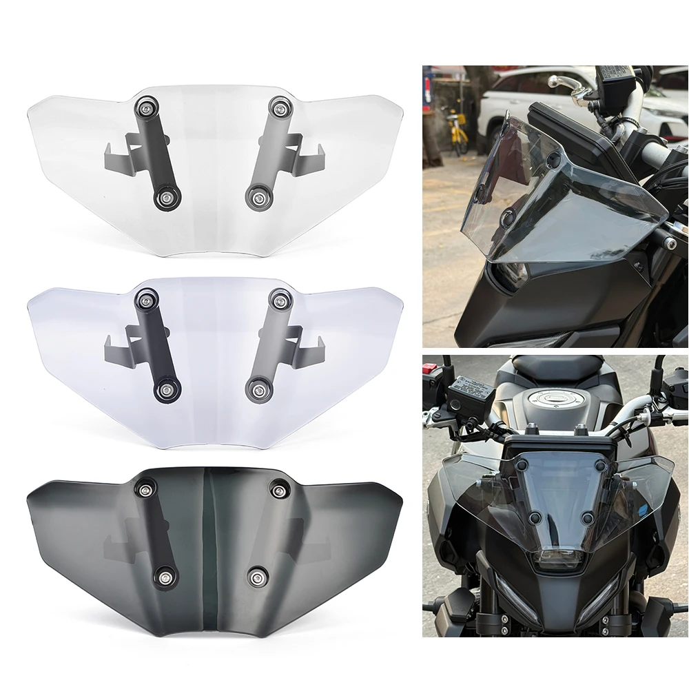 

Motorcycle Wind Deflector Windscreen Windshield For Yamaha MT-07 MT07 2025-2026