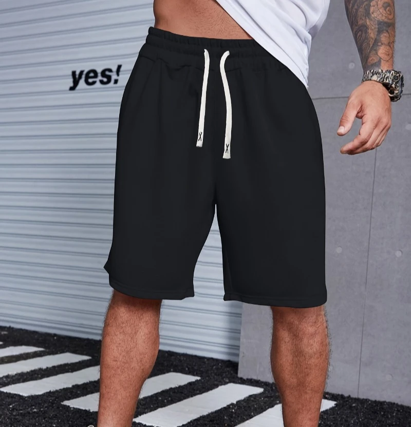 Bequeme Herren-Shorts, Sommerliche Sportshorts mit Kordelzug, Trendige Kleidung, Herren-Alltagskleidung für Outdoor-Aktivitäten – Detail 4