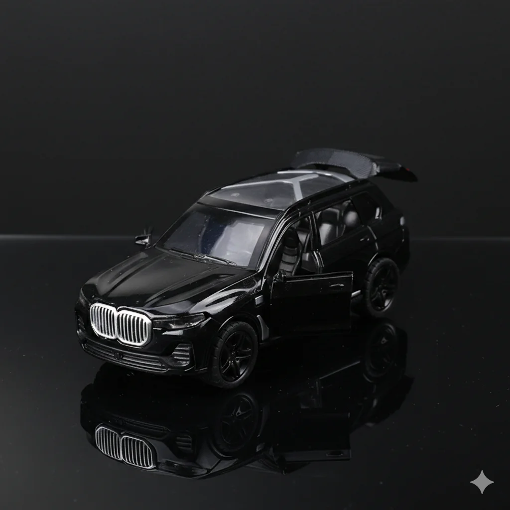 

1:36 Scale Alloy SUV Toy Car, Pull-Back Function with Openable Doors & Trunk, Zinc Alloy Shell, Gift for Kids & Collectors