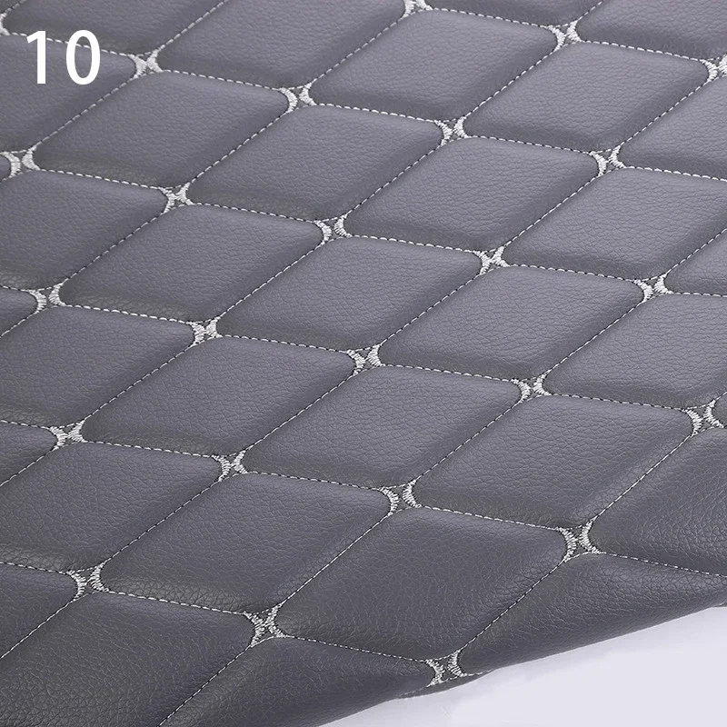 100x158cm Faux Leather Fabric Foam Quilted Padded for Car Interior Seat Cover Sofa Cushion Wear Resistant DIY image 3