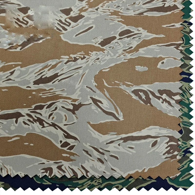 500D نايلون أزرق أسود الصحراء النمر شريط التمويه قماش نسيج مقاوم للماء الأمتعة سترة حقيبة مقاومة للاهتراء التكتيكية DIY بها بنفسك