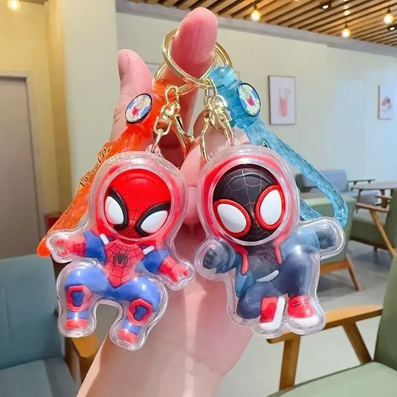 New Hasbro Marvel Spider-Man Cartoon Cute Doll Keychain Creative Personality Cool Figure Model Bag Pendant Accessories Wholesale