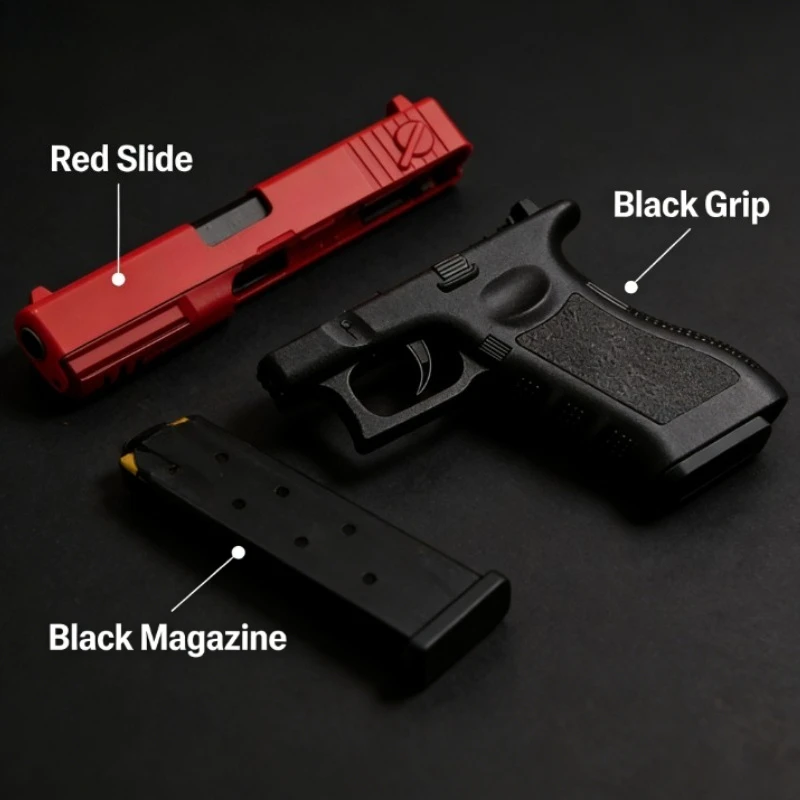 

Игрушечный пистолет G17 с мягкими пулями, ручной пневматический пистолет с лазером, нижний магазин, для активного отдыха, подарок