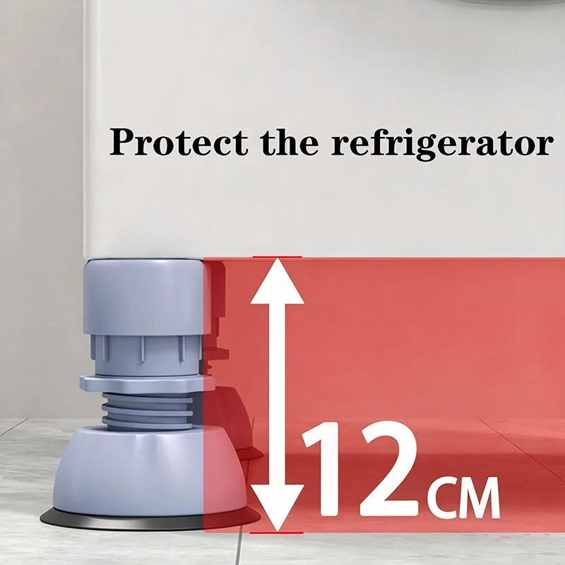 4 Pcs Lifting Feet Washing Machine Anti Vibration adjust Pads height Furniture Leg Pads Universal Dampers Fixed Base