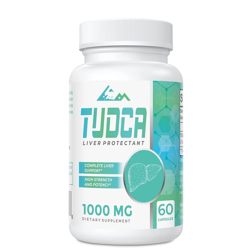 TUDCA Bile Salt Supplement 1000mg -60 capsules vegetarian, for cleaning, gelatin free