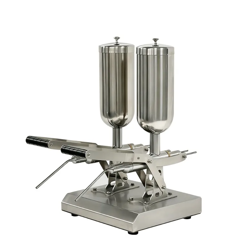 Commercial Jam Filling Machine 304 Stainless Steel 5L*2 Manual Youtiao Filling Machine Donut and Youtiao Filling Machine