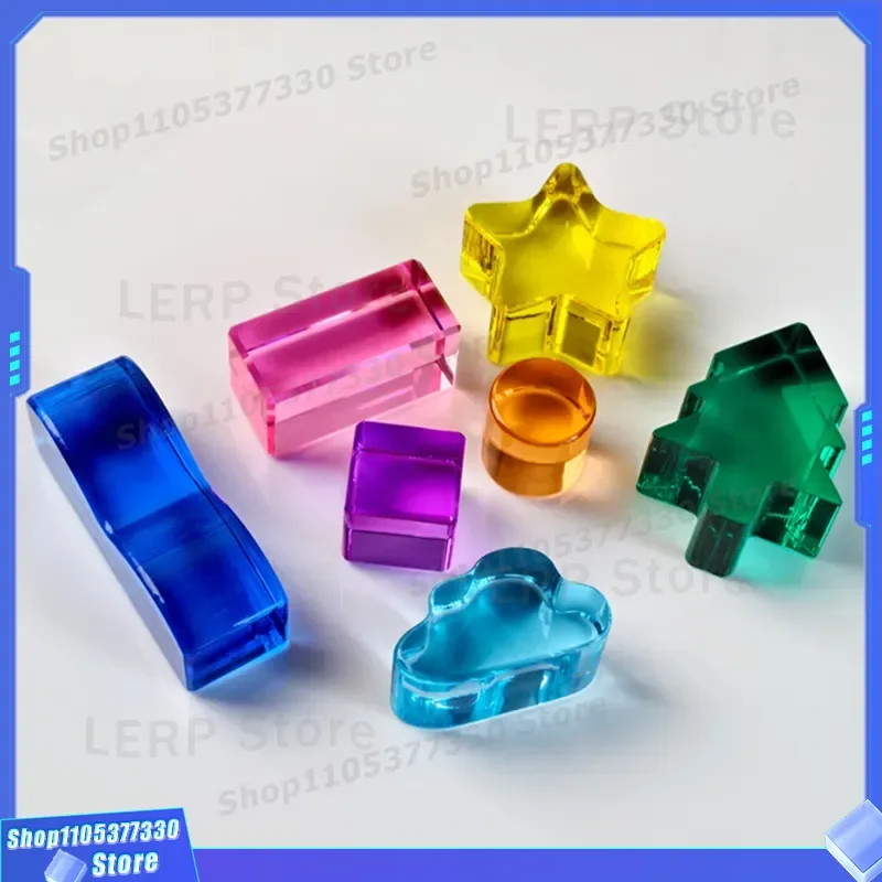 Custom Acrylic Building Blocks High Transparency Cube Special Shape Toy Creative Educational Aid For Kids Learning