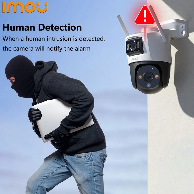 Dahua IMOU Cruiser Dual 6MP Outdoor Smart Home wifi PT Camera Support AI Human & Vehicle Detection Surveillance Camera