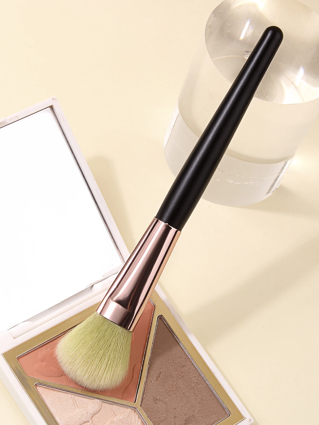 1Pc Soft Blush Brush Multipurpose Face Cosmetic Brush For Blush Highlighter Contour Powder Travel Makeup Tool