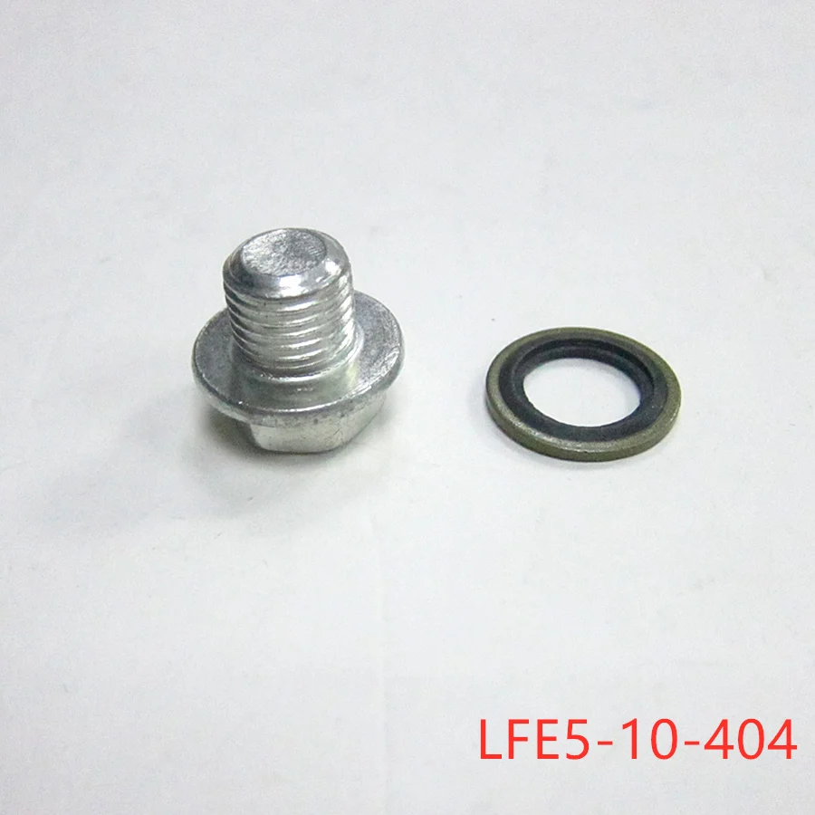 car accessories LFE5-10-404 engine oil pan drain plug bolt for Mazda 3 2004-2013 BK BL Mazda 6 2002-2012 GG GH Mazda 5 CX-30 cx7