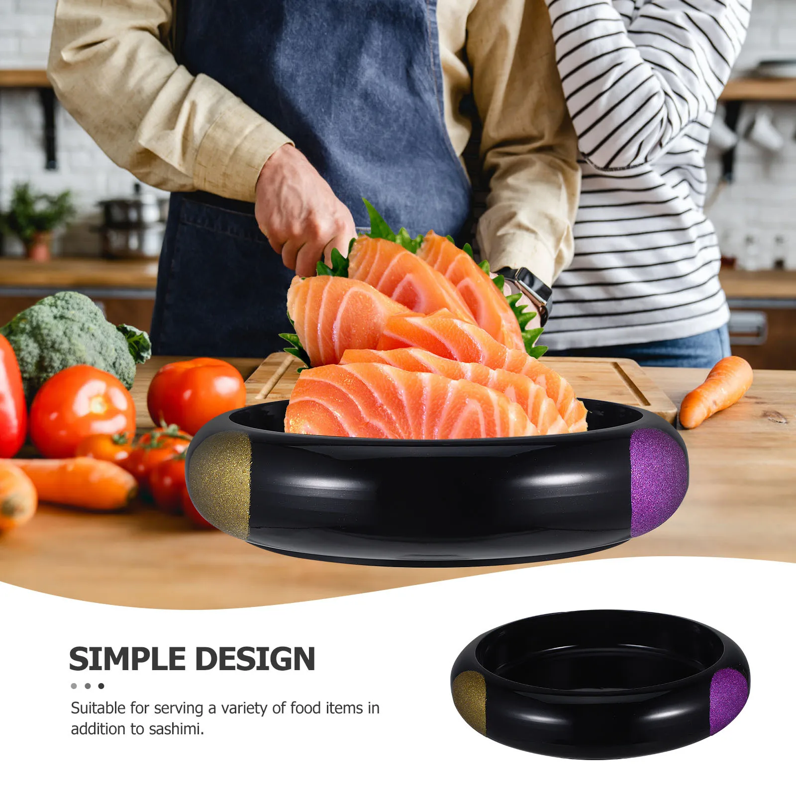 

Reusable Sushi Serving Plate Plastic Sashimi Dish for Restaurant Party Food Display Tray Sushi Plate Practical Food Dish