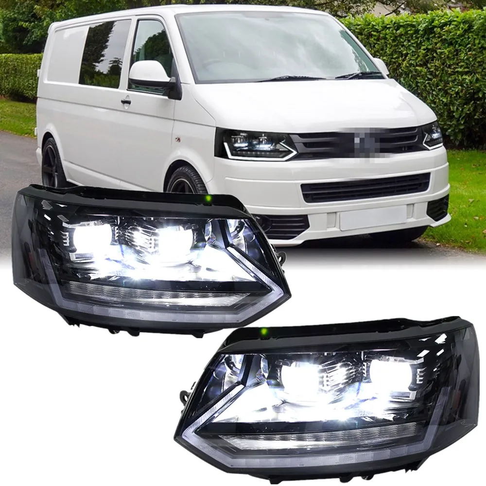 Car Led Headlights For VW Volkswagen Caravelle T5 2011-2015 Multivan Doubleback California Modified Led Front Lights Assembly