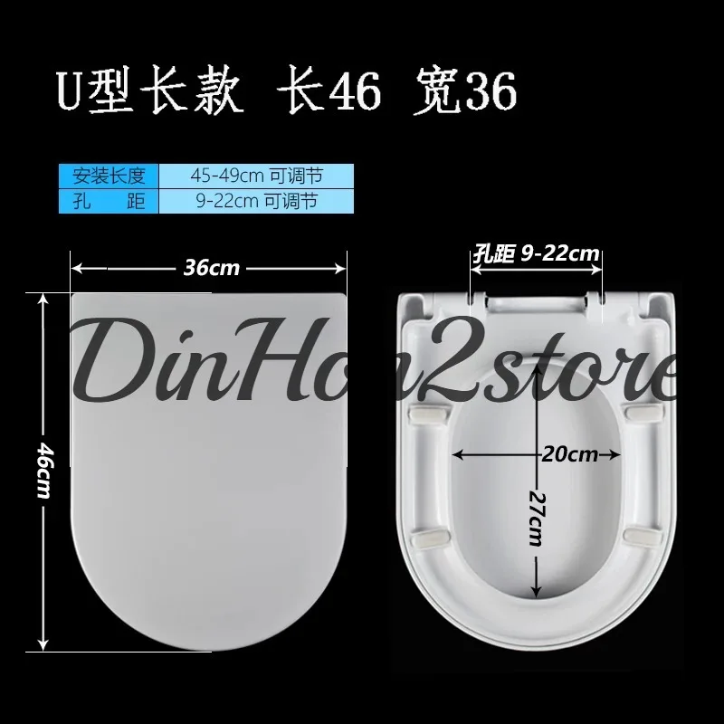 Suitable for villeroy & boch slow drop thickened toilet cover seat Tubo Onova, Yatu toilet cover